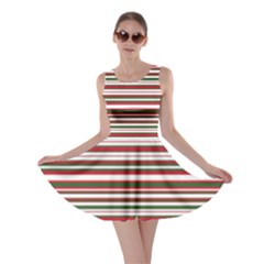 Christmas Stripes Pattern Skater Dress by patternstudio