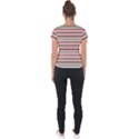 Christmas Stripes Pattern Short Sleeve Sports Top  View2