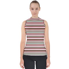 Christmas Stripes Pattern Shell Top by patternstudio