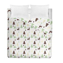 Reindeer Tree Forest Duvet Cover Double Side (full/ Double Size) by patternstudio