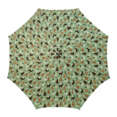 Reindeer Tree Forest Art Golf Umbrellas