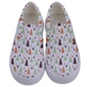 Reindeer Christmas Tree Jungle Art Kids  Canvas Slip Ons View1