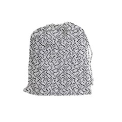 Wavy Intricate Seamless Pattern Design Drawstring Pouches (large)  by dflcprints
