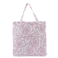 Pink Peonies Grocery Tote Bag by NouveauDesign