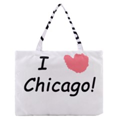 I Heart Chicago  Zipper Medium Tote Bag