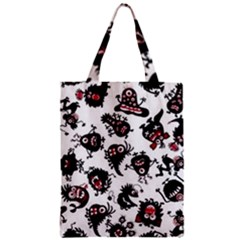 Goofy Monsters Pattern  Zipper Classic Tote Bag by Bigfootshirtshop