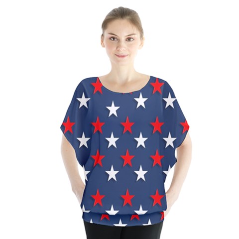 Patriotic Colors America Usa Red Blouse by Celenk