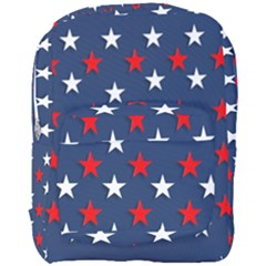 Patriotic Colors America Usa Red Full Print Backpack by Celenk