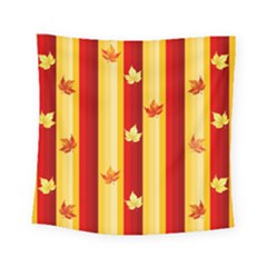 Autumn Fall Leaves Vertical Square Tapestry (small) by Celenk