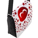 Monogram Heart Pattern Love Red Flap Messenger Bag (L)  View2