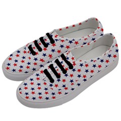 Patriotic Red White Blue Stars Usa Men s Classic Low Top Sneakers by Celenk