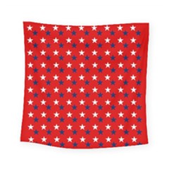 Patriotic Red White Blue Usa Square Tapestry (small) by Celenk