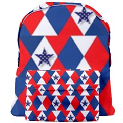 Patriotic Red White Blue 3d Stars Giant Full Print Backpack by Celenk