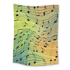 Music Notes Medium Tapestry by linceazul