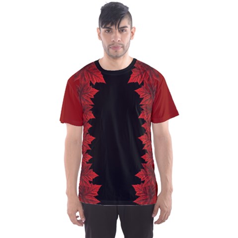 Canada Maple Leaf  Men s Sports Mesh Tee by CanadaSouvenirs