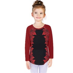 Canada Maple Leaf  Kids  Long Sleeve Tee