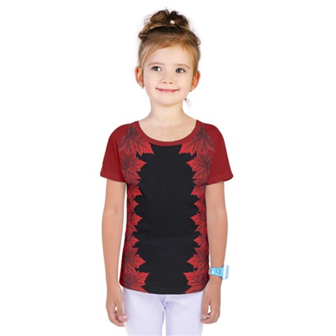 Canada Maple Leaf  Kids  One Piece Tee by CanadaSouvenirs
