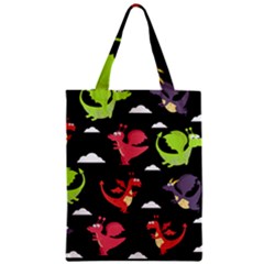 Cute Flying Dragons Zipper Classic Tote Bag by Bigfootshirtshop