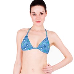 Cute Narwhal Pattern Bikini Top by Bigfootshirtshop