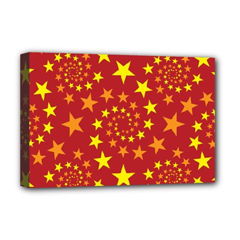 Star Stars Pattern Design Deluxe Canvas 18  X 12   by Celenk