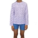 Halloween Lilac Paper Pattern Kids  Long Sleeve Swimwear View1