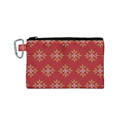 Pattern Background Holiday Canvas Cosmetic Bag (small)