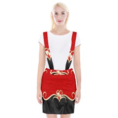 Red Black Background Wallpaper Bg Braces Suspender Skirt by Celenk