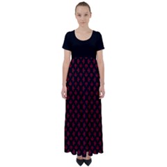 Cool Canada High Waist Short Sleeve Maxi Dress