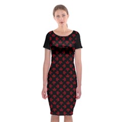 Cool Canada Classic Short Sleeve Midi Dress