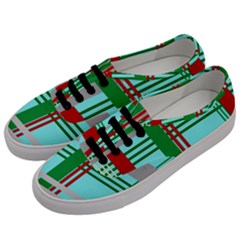 Christmas Plaid Backgrounds Plaid Men s Classic Low Top Sneakers by Celenk