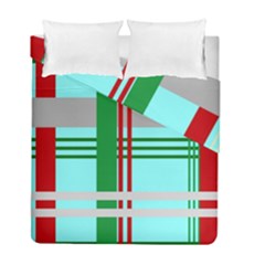 Christmas Plaid Backgrounds Plaid Duvet Cover Double Side (full/ Double Size) by Celenk