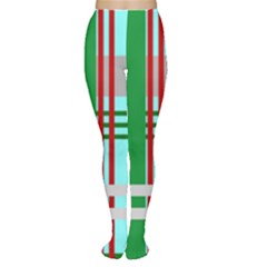 Christmas Plaid Backgrounds Plaid Women s Tights by Celenk