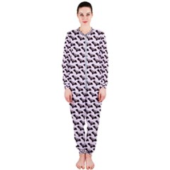 Halloween Lilac Paper Pattern Onepiece Jumpsuit (ladies)  by Celenk