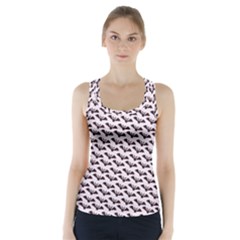 Halloween Lilac Paper Pattern Racer Back Sports Top by Celenk