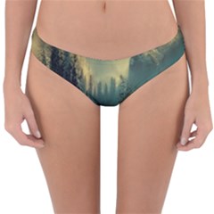 Yosemite Park Landscape Sunrise Reversible Hipster Bikini Bottoms