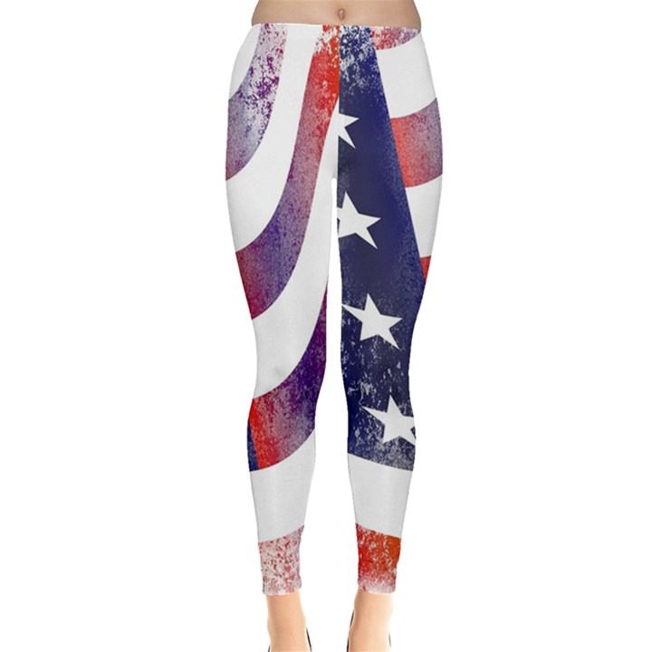 Usa Flag America American Leggings 