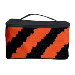 Black Orange Pattern Cosmetic Storage Case