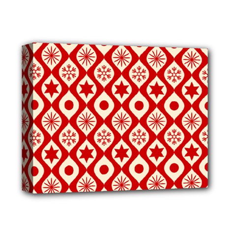 Ornate Christmas Decor Pattern Deluxe Canvas 14  X 11 