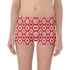 Ornate Christmas Decor Pattern Boyleg Bikini Bottoms by patternstudio