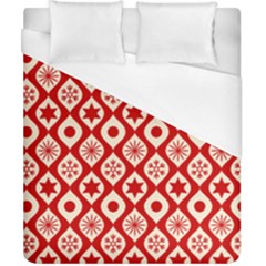 Ornate Christmas Decor Pattern Duvet Cover (california King Size) by patternstudio