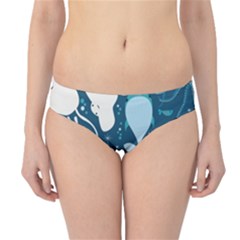 Cool Sea Life Pattern Hipster Bikini Bottoms by Bigfootshirtshop