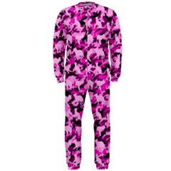 Hot Pink Catmouflage Camouflage Onepiece Jumpsuit (men)  by PodArtist