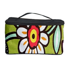 Flowers Fabrics Floral Design Cosmetic Storage Case by Celenk