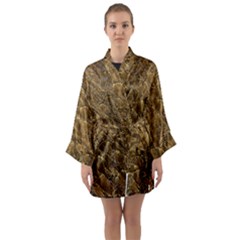 Water Mirror Background Pattern Long Sleeve Kimono Robe by Celenk