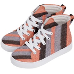 Fabric Textile Texture Surface Kid s Hi-top Skate Sneakers by Celenk