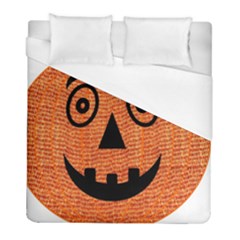 Fabric Halloween Pumpkin Funny Duvet Cover (full/ Double Size) by Celenk