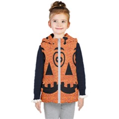 Fabric Halloween Pumpkin Funny Kid s Puffer Vest