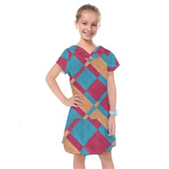 Fabric Textile Cloth Material Kids  Drop Waist Dress by Celenk