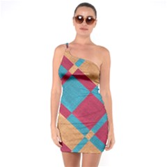 Fabric Textile Cloth Material One Soulder Bodycon Dress by Celenk