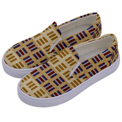 Textile Texture Fabric Material Kids  Canvas Slip Ons by Celenk